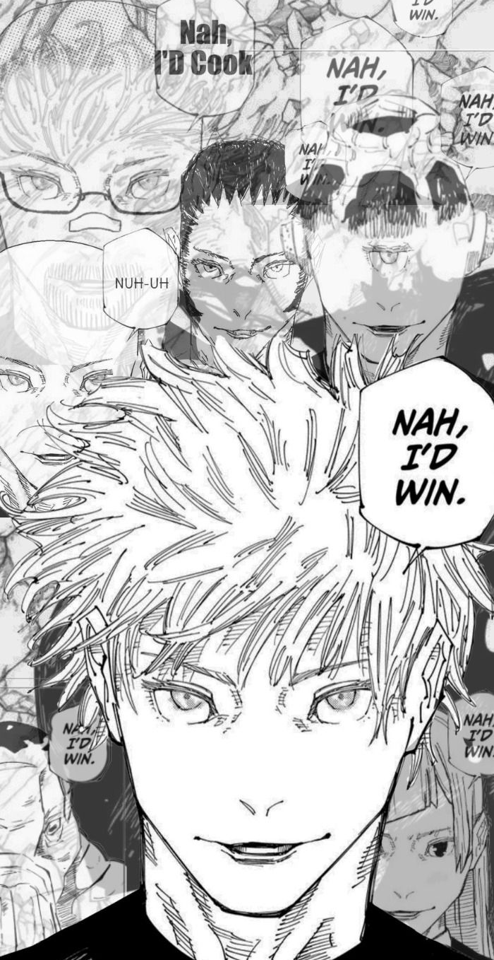 gojo nah id win Blank Meme Template