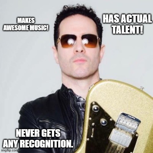 One of the BEST guitarists of all time! | image tagged in guitar god,guitar,musician,unfair | made w/ Imgflip meme maker
