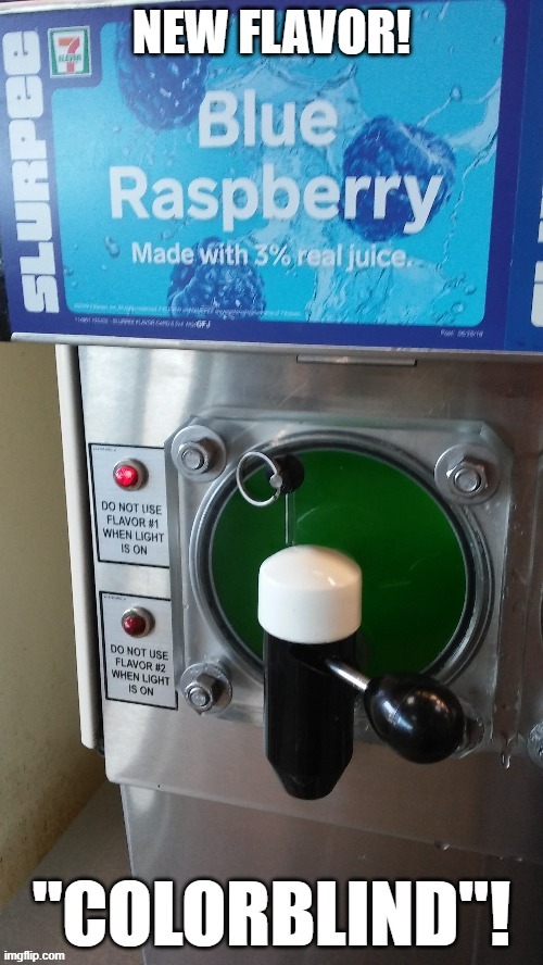 You sure about that? | image tagged in drinks,blue,green,colors | made w/ Imgflip meme maker