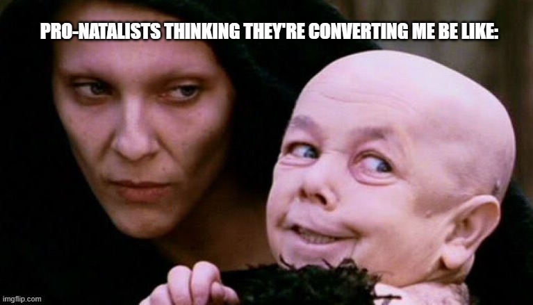 image tagged in no bullshit business baby,babies,the devil,creepy,evil toddler,parents | made w/ Imgflip meme maker