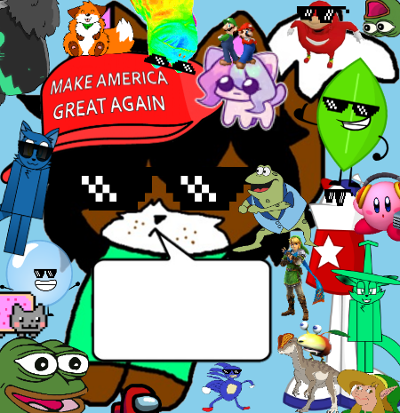 High Quality Make America Great Again Shoulder Victoria Version 2 Blank Meme Template