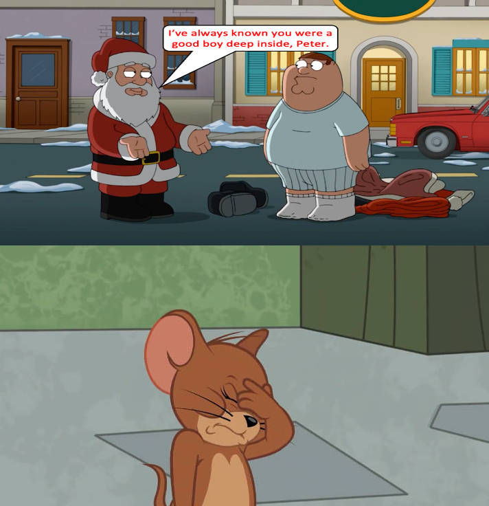 Jerry facepalms at who Blank Meme Template