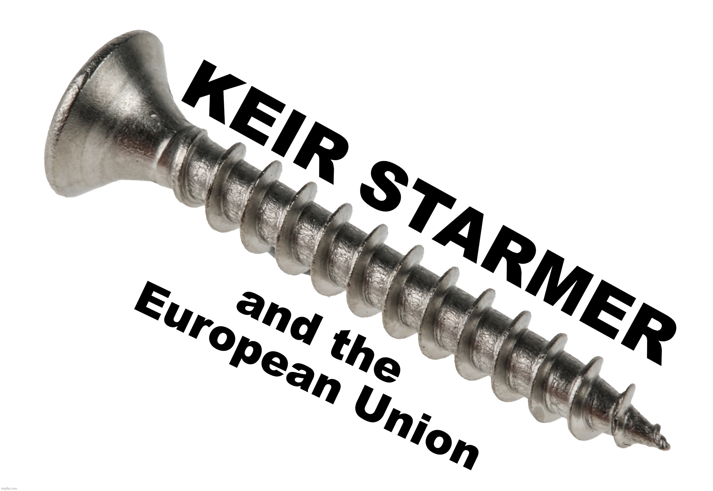 A Picture Says a Thousand Words | image tagged in keir starmer,european union,screw you,screwed | made w/ Imgflip meme maker