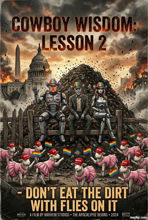 image tagged in cowboy father and son,cowboy wisdom | made w/ Imgflip meme maker