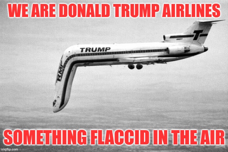 We Are Donald Trump Airlines | WE ARE DONALD TRUMP AIRLINES; SOMETHING FLACCID IN THE AIR | image tagged in trump airlines,donald trump approves,donald trump,trump,funny,dankmemes | made w/ Imgflip meme maker