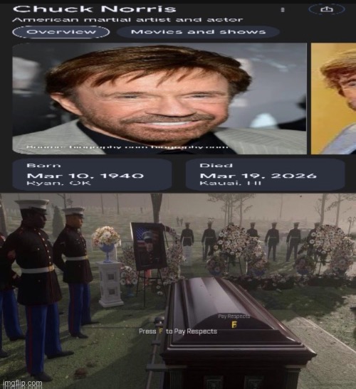 I posted this yesterday because of Chuck Norris’ death, May he rest in peace | image tagged in chuck norris,walker texas ranger,rest in peace | made w/ Imgflip meme maker