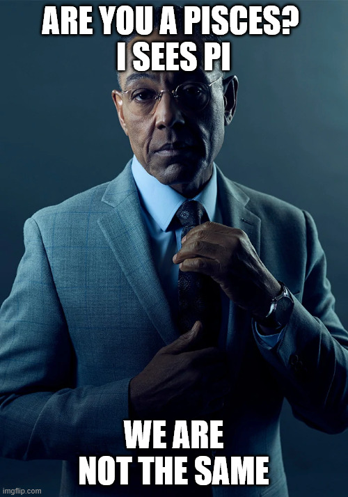 We are not the same | Are you a Pisces? 
I sees Pi We are not the same | image tagged in we are not the same | made w/ Imgflip meme maker