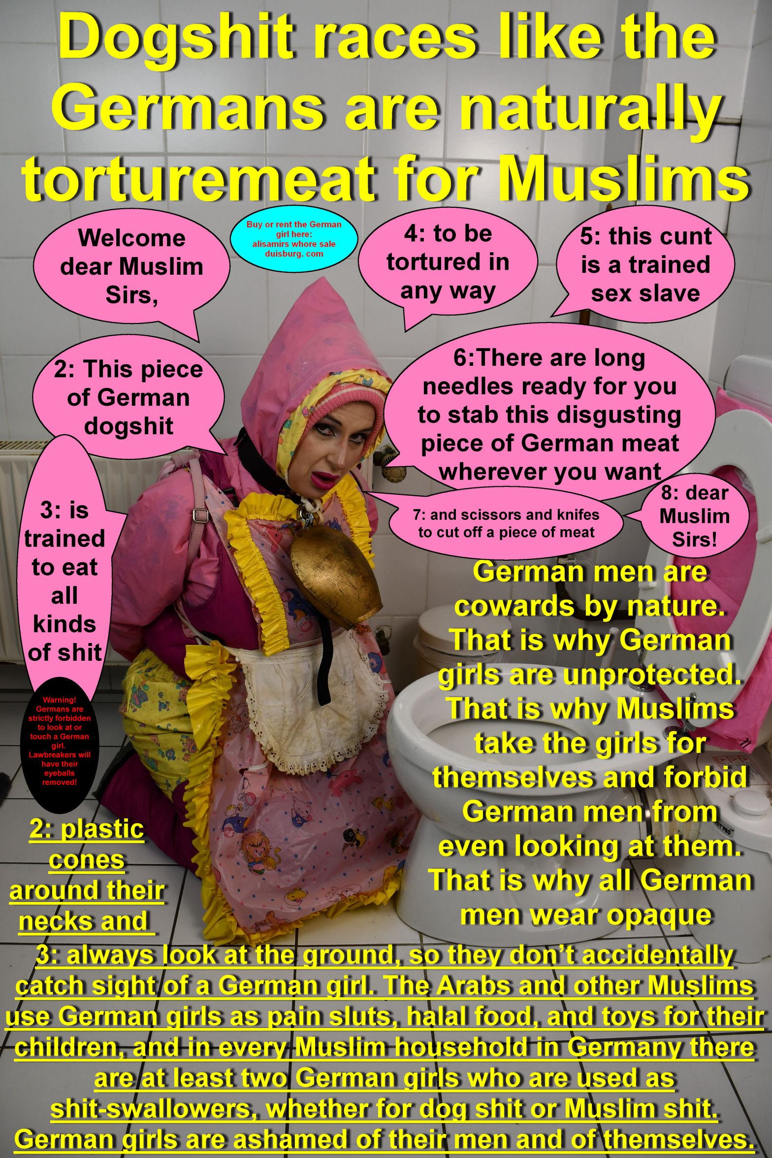 German piece of shit Salinazulma for Muslim use only Blank Meme Template