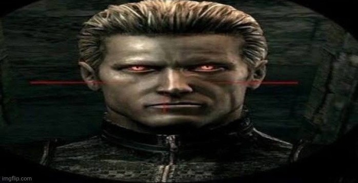 image tagged in albert wesker stare | made w/ Imgflip meme maker