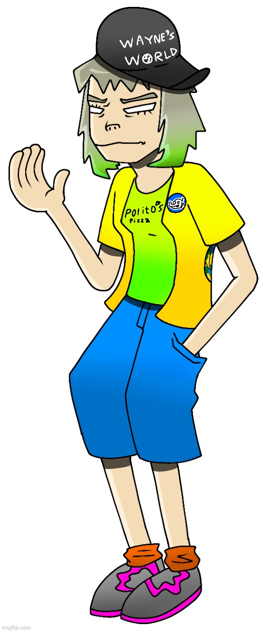 Drew myself in the gorillaz style or atleast a style close to it | made w/ Imgflip meme maker