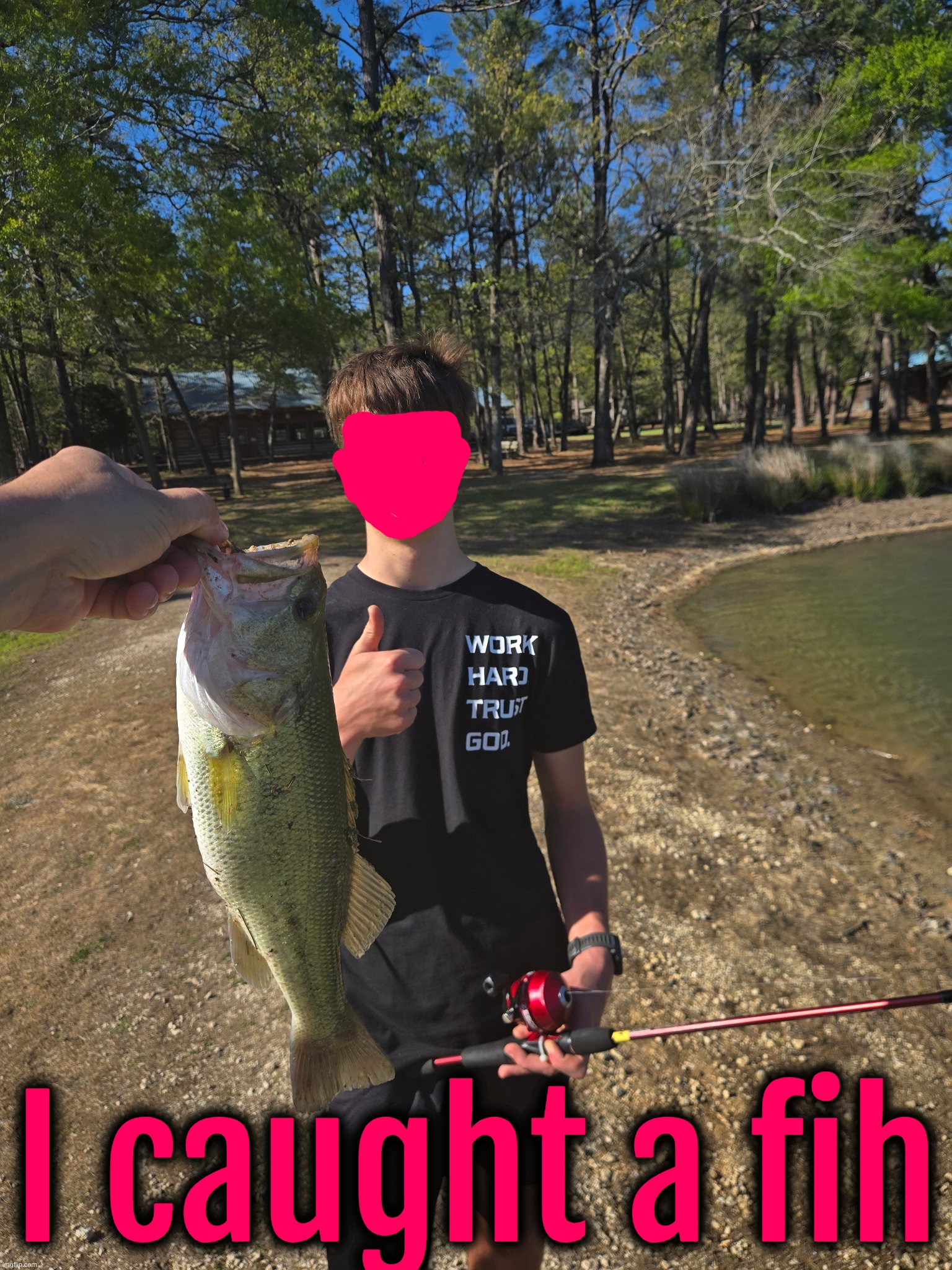 he was lowkey big | I caught a fih | made w/ Imgflip meme maker