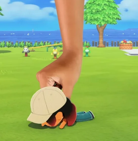 tomodachi life touch grass Blank Meme Template