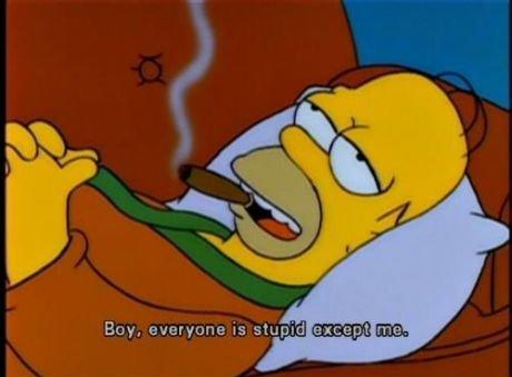 Everyone is stupid, except me Blank Meme Template