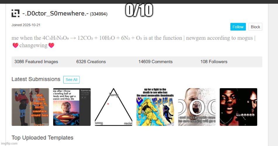 0/10 | made w/ Imgflip meme maker