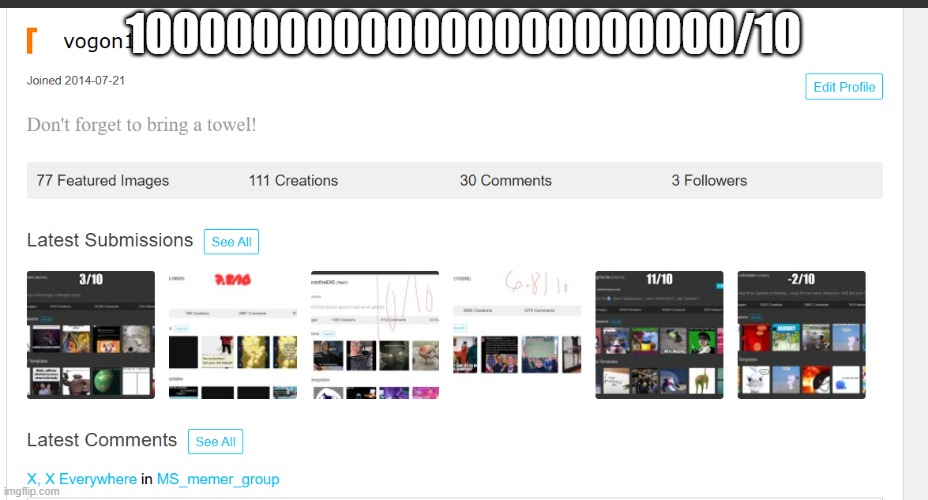 10000000000000000000000/10 | made w/ Imgflip meme maker