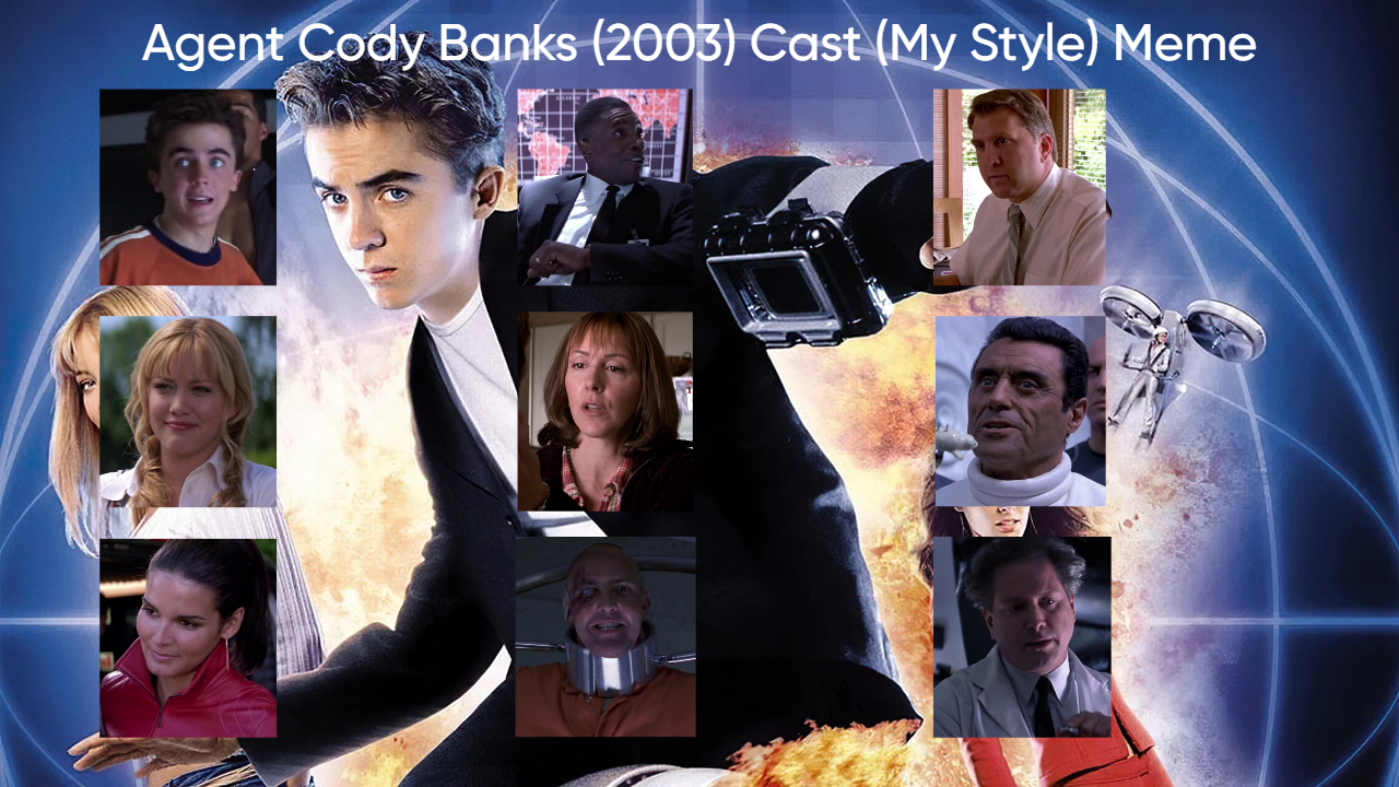 Agent Cody Banks (2003) Cast (My Style) Blank Meme Template
