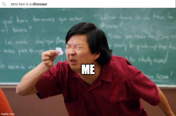 me | image tagged in tiny piece of paper | made w/ Imgflip meme maker