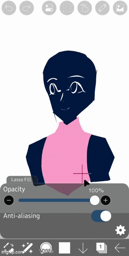 HELP I WAS TRYNA DRAW TETO WITH THE REVERSE COLOR THINGY AND THIS ...