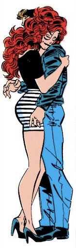 MJ hugging Peter Blank Meme Template