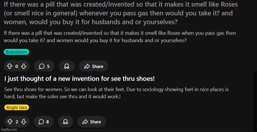 first 2 posts i see on r/inventions btw | made w/ Imgflip meme maker