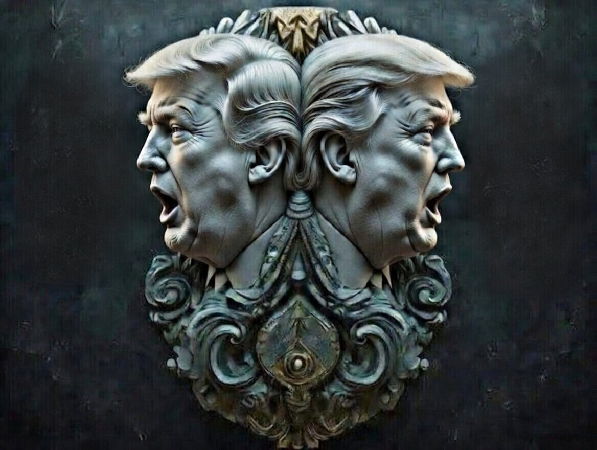 Two-faced Trump Blank Meme Template