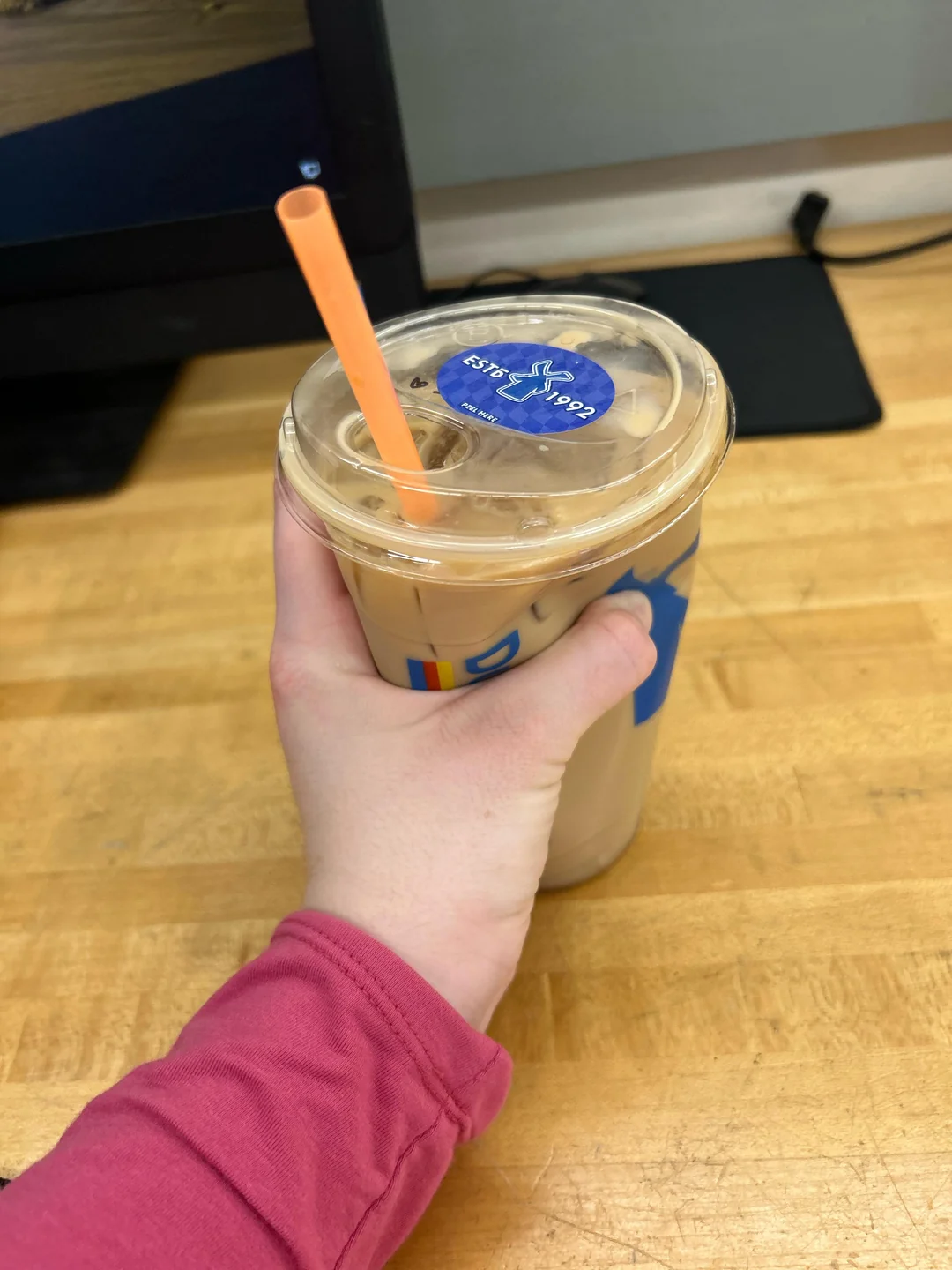 Angrily choking coffee Blank Meme Template