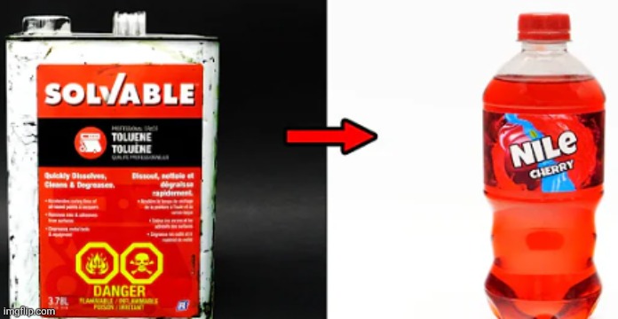 NileRed Paint Thinner To Cherry Soda | image tagged in nilered paint thinner to cherry soda | made w/ Imgflip meme maker