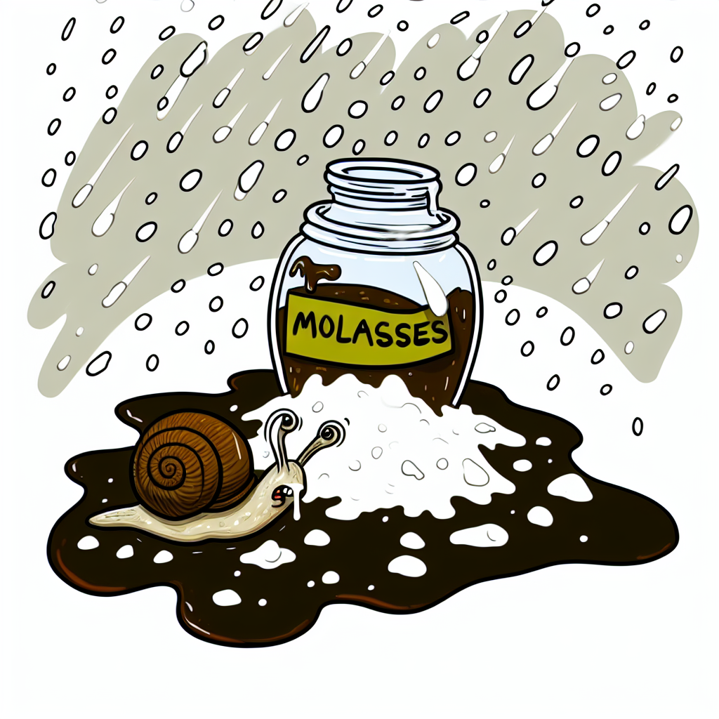 snail in molasses in a snow storm Blank Meme Template