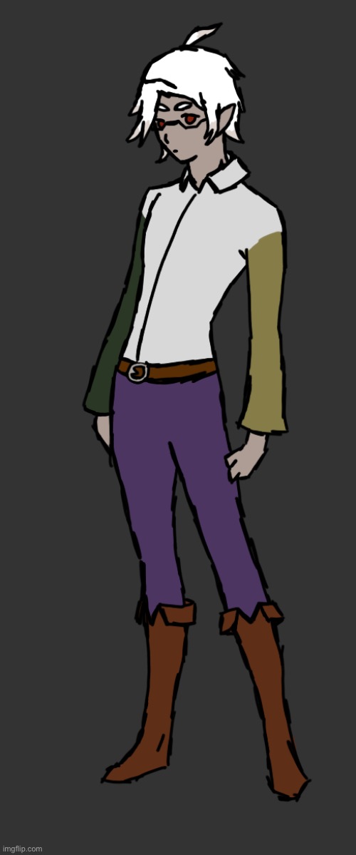 Ok I FINALLY “drew” adult Gojiro (if you don't remember he’s Xander and Rea’s youngest child) | image tagged in adult gojiro by pearlfan23 | made w/ Imgflip meme maker