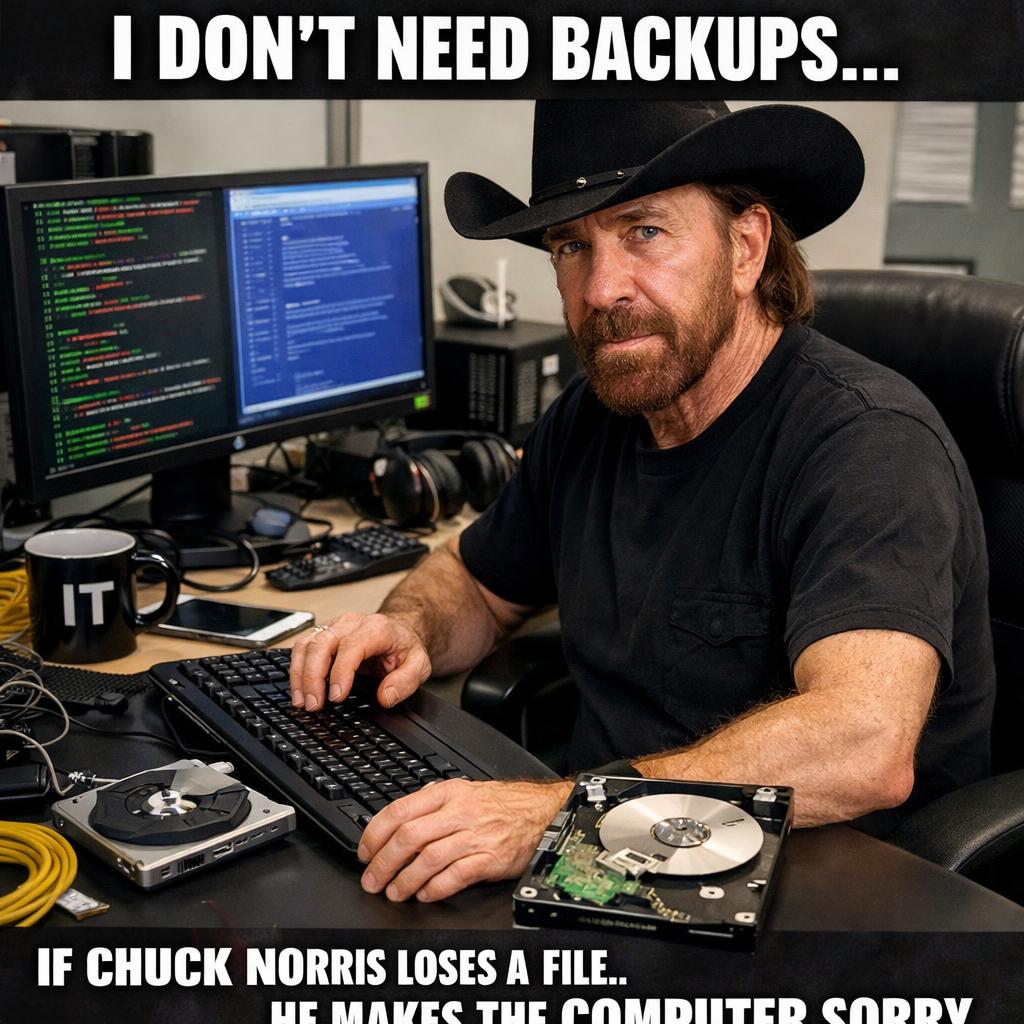 chuck norris IT meme Blank Meme Template