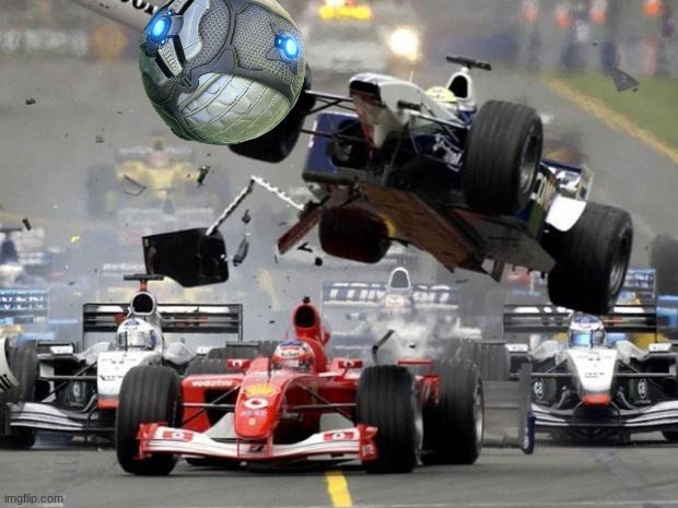 F1 crash | image tagged in f1 crash | made w/ Imgflip meme maker