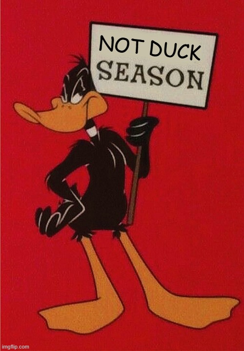 season | Not Duck | image tagged in season | made w/ Imgflip meme maker