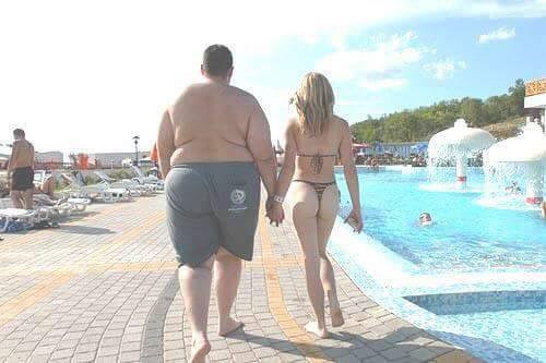 Pool Couple Blank Meme Template