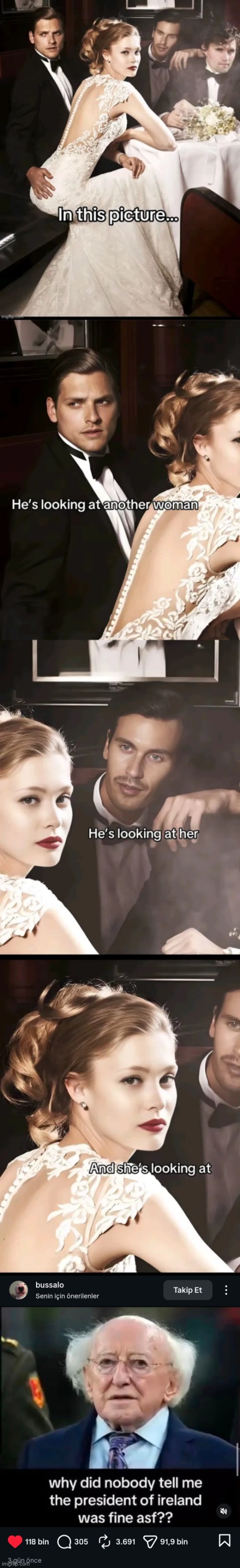 image tagged in and she's looking at x | made w/ Imgflip meme maker