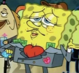 rich spongebob Blank Meme Template
