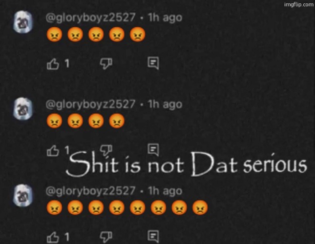 Shit is not Dat serious | image tagged in shit is not dat serious | made w/ Imgflip meme maker