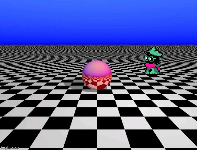 Somewhere | image tagged in ralsei | made w/ Imgflip meme maker