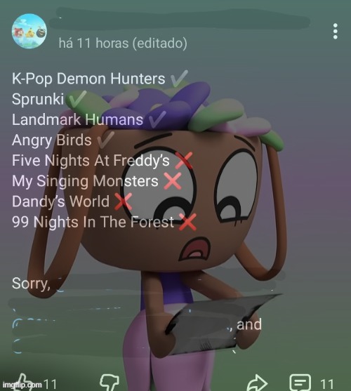 What even is this opinion? (I like KPDH, Sprunki, and Dandy's World) | image tagged in kpop demon hunters,sprunki,dandy's world | made w/ Imgflip meme maker