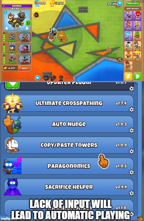 ik a way to get dummy munny with a villg and dummy boss | lack of input will lead to automatic playing | made w/ Imgflip meme maker