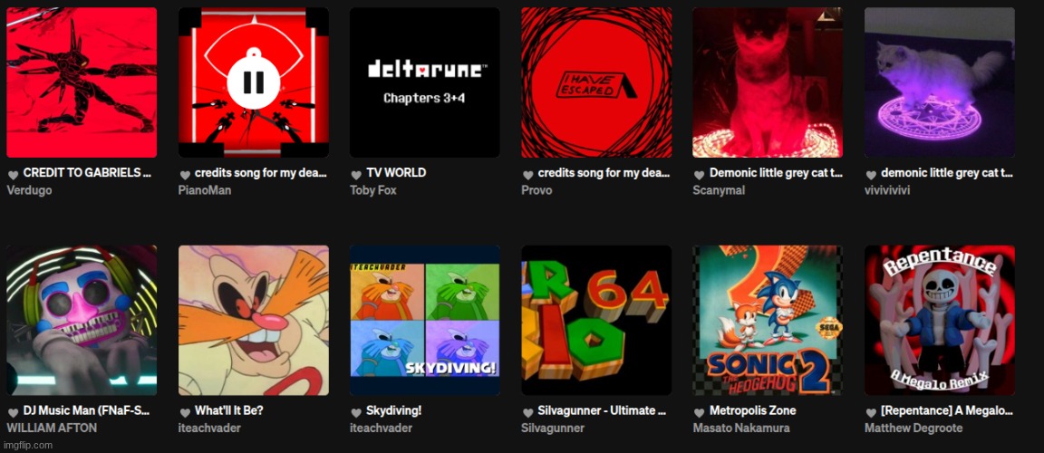 based on this screenshot, how fucked is my music taste | made w/ Imgflip meme maker