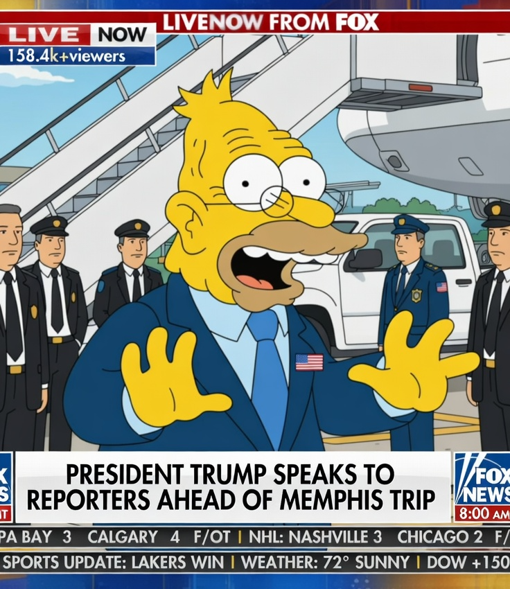 Grandpa Trump Simpson Blank Meme Template