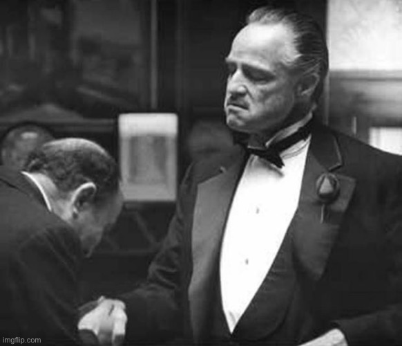 Godfather Respect | image tagged in godfather respect | made w/ Imgflip meme maker