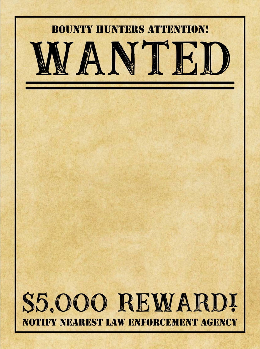 Wanted Poster Template Blank Meme Template