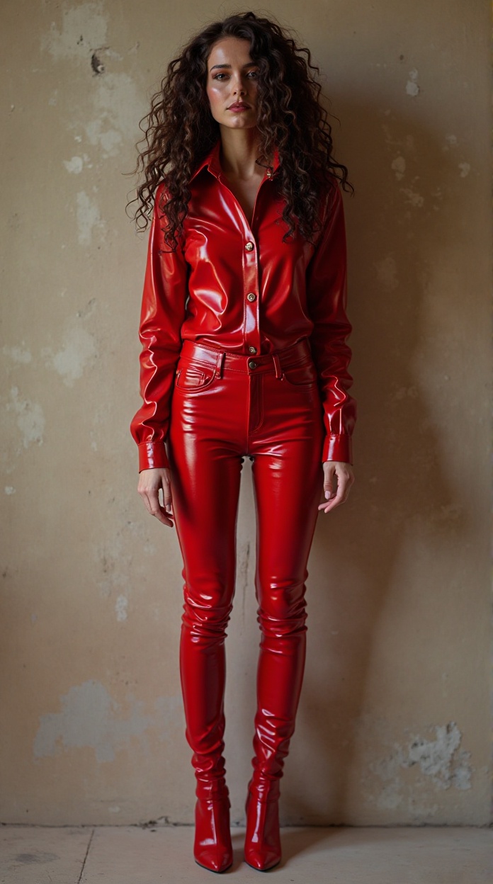 Sexy Goth Woman Blank Meme Template