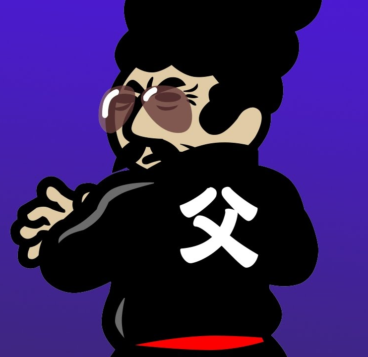 Karate Man Senior Blank Meme Template