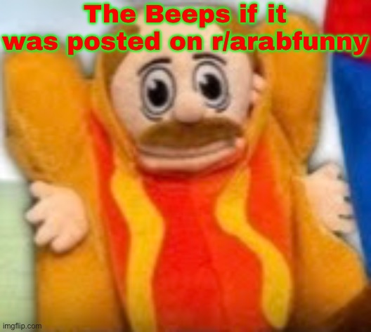 https://youtu.be/fa7F9gYhWdM?si=JgEGBOvdAnL_TgfA | The Beeps if it was posted on r/arabfunny | image tagged in hot dog marvin,random,uhh | made w/ Imgflip meme maker