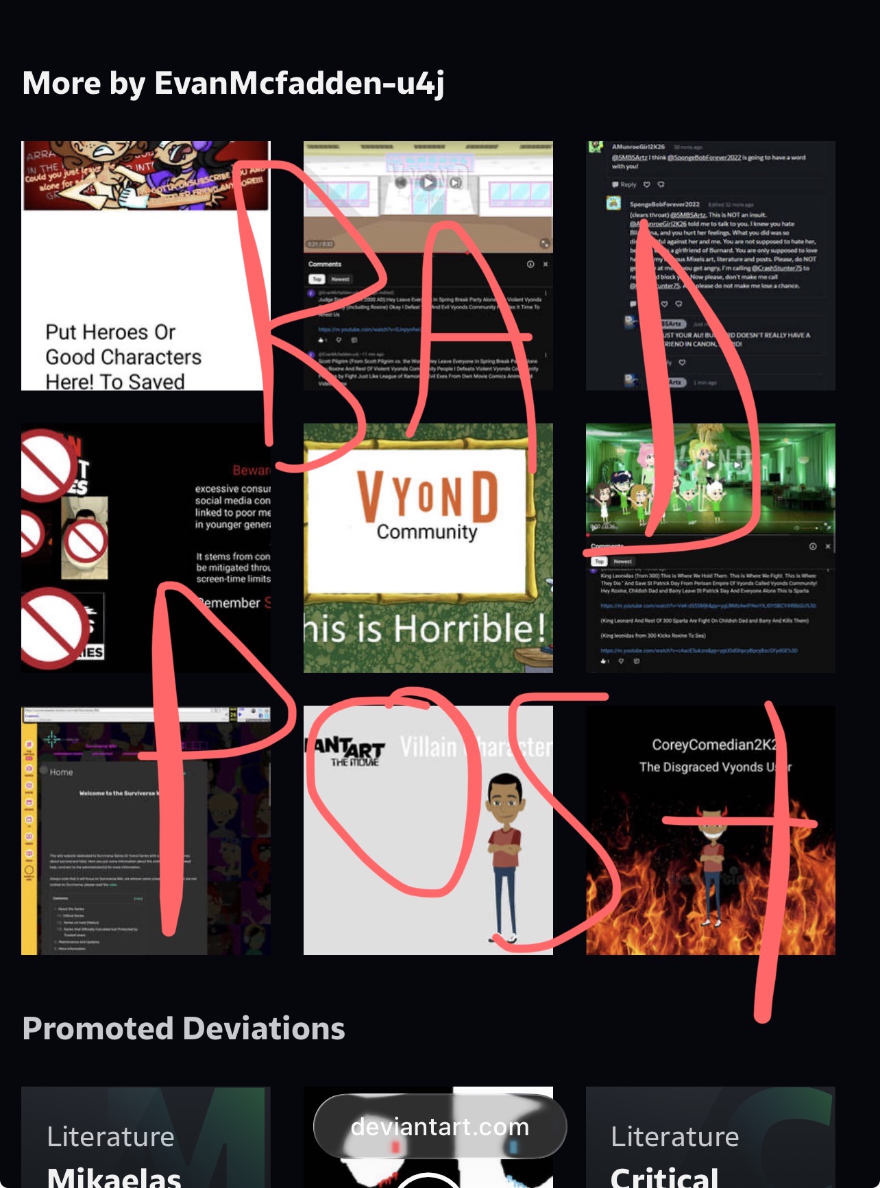 Evan Mcfadden Bad Post about Mary rose Blank Meme Template