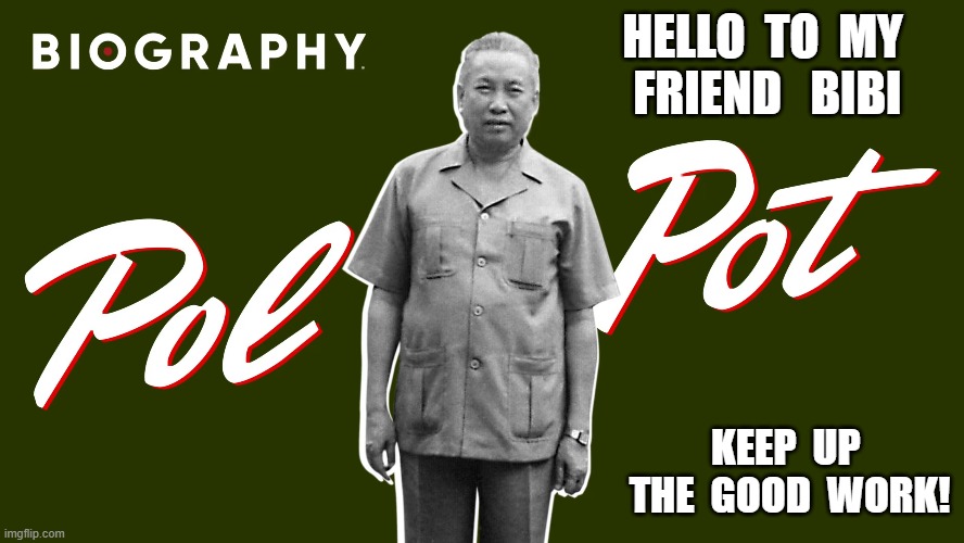 Postcards From Hell | hello  to  my  friend   bibi; keep  up  the  good  work! | image tagged in greetings | made w/ Imgflip meme maker