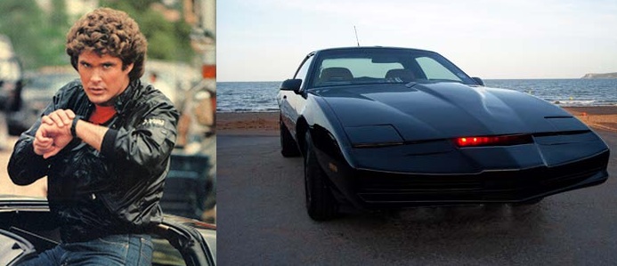 Knight Rider whit Kitt Blank Meme Template