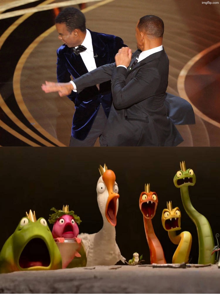 The animal councils react to Will Smith Slapping Chris Rock? | image tagged in who reacts to will smith slapping chris rock,deviantart,disney,pixar,oscars,deviantart week | made w/ Imgflip meme maker